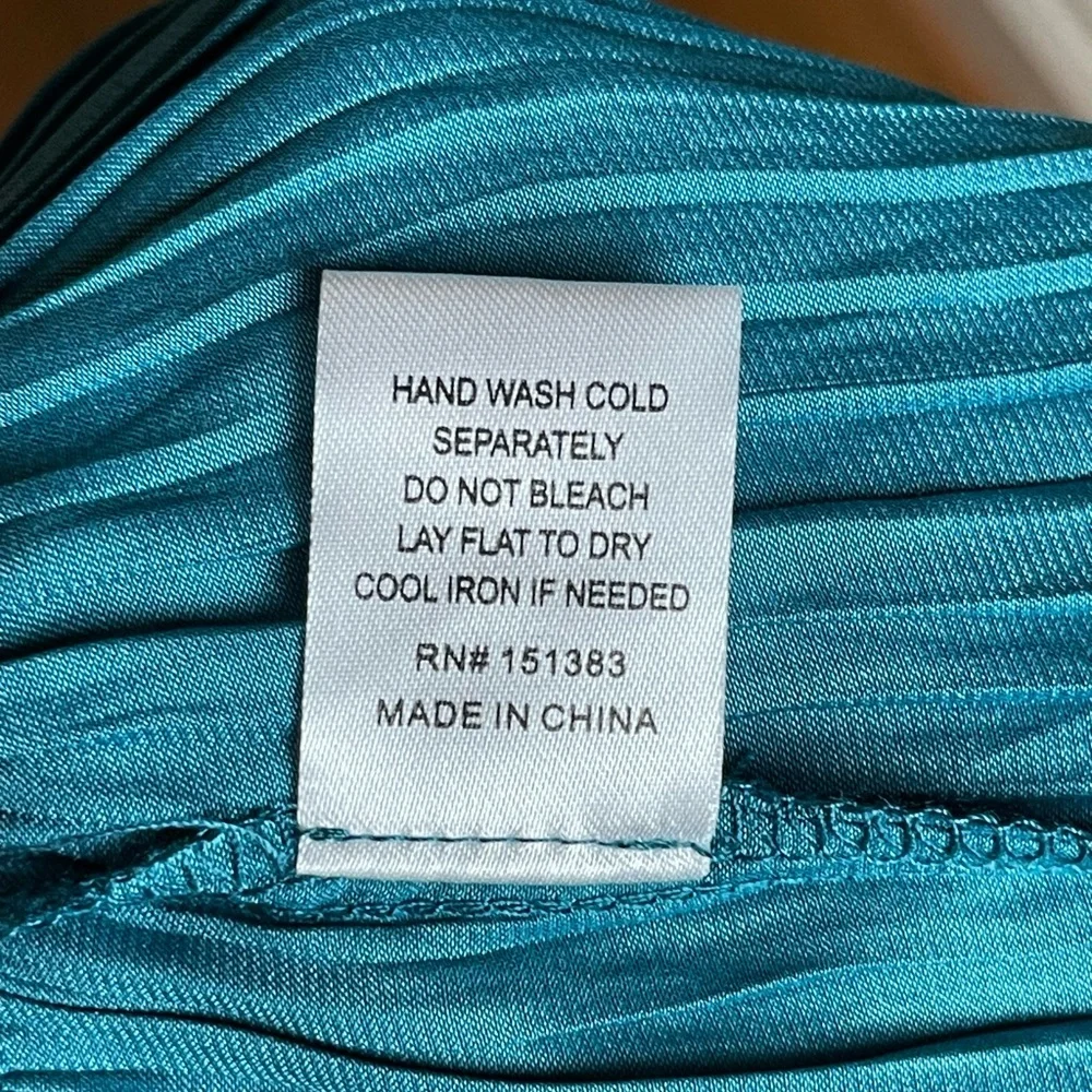 Current Air Cara Sleeveless Pleated Mini Dress Turquoise Size S - Picture 12 of 16